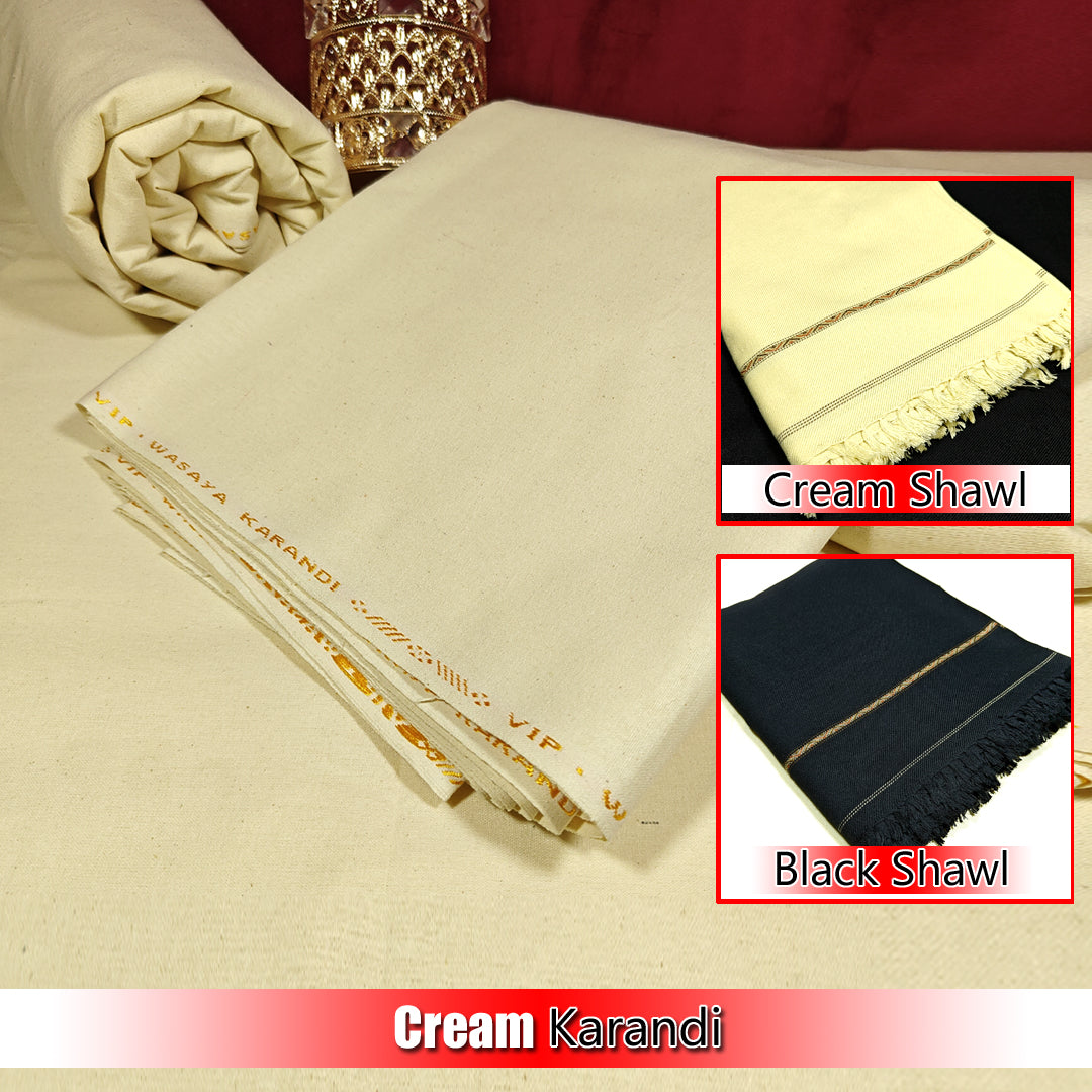 Bundle Offer 2025 ! Krandi plus Shawl ! Premium Quality Fabric For Men