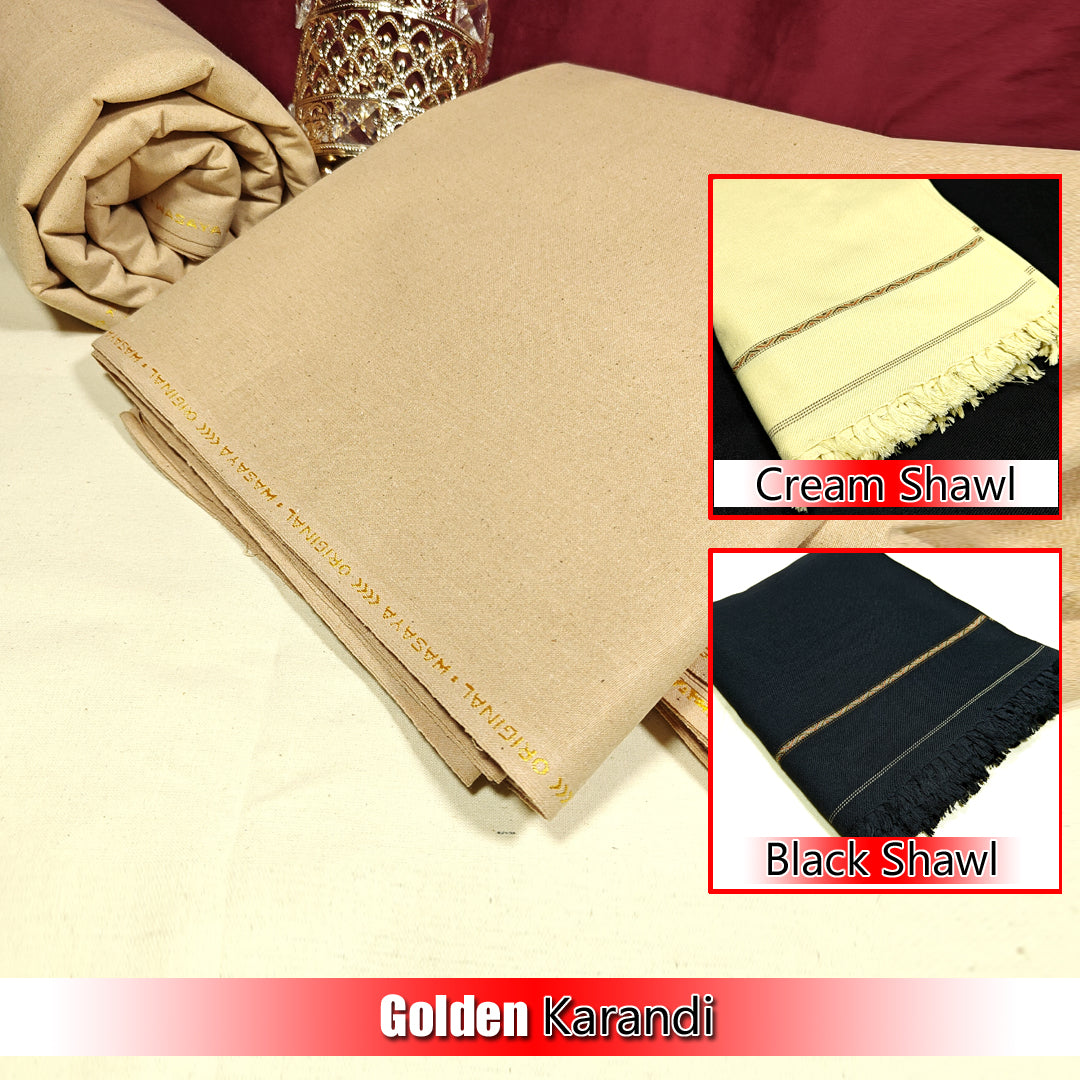 Bundle Offer 2025 ! Krandi plus Shawl ! Premium Quality Fabric For Men