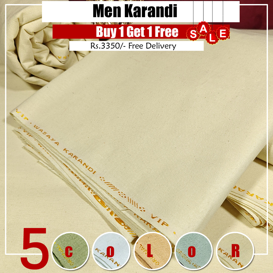 Buy 1 Get 1 Free ! Premium Quality Karandi