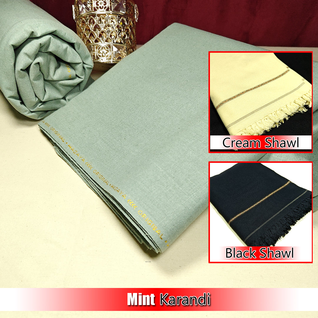 Bundle Offer 2025 ! Krandi plus Shawl ! Premium Quality Fabric For Men