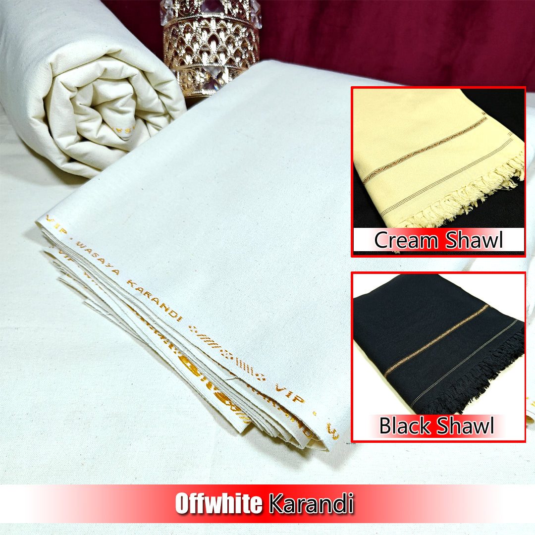 Bundle Offer 2025 ! Krandi plus Shawl ! Premium Quality Fabric For Men