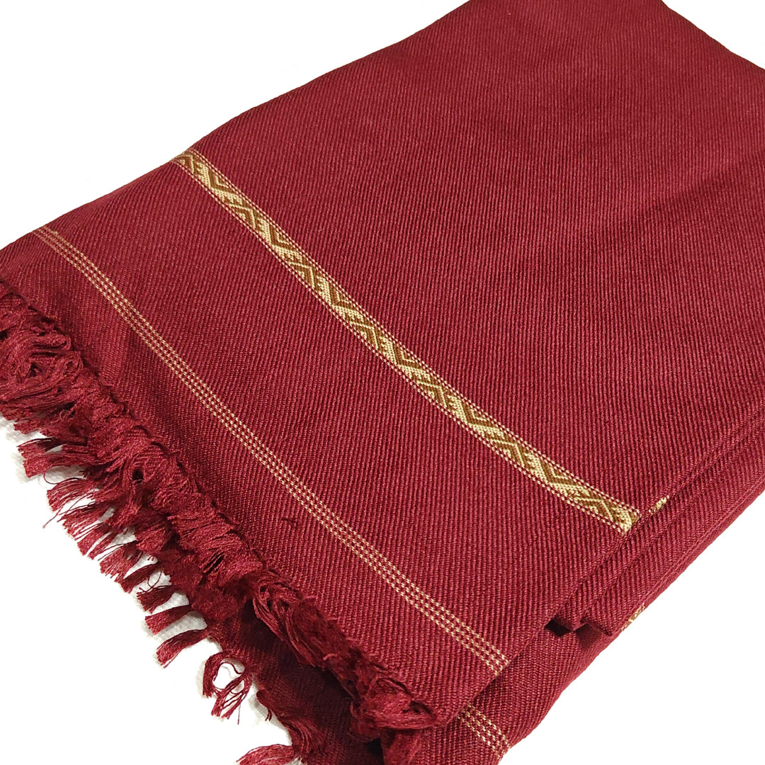 Black Suit plus Red Mehroon Shawl ! Premium Quality Fabric
