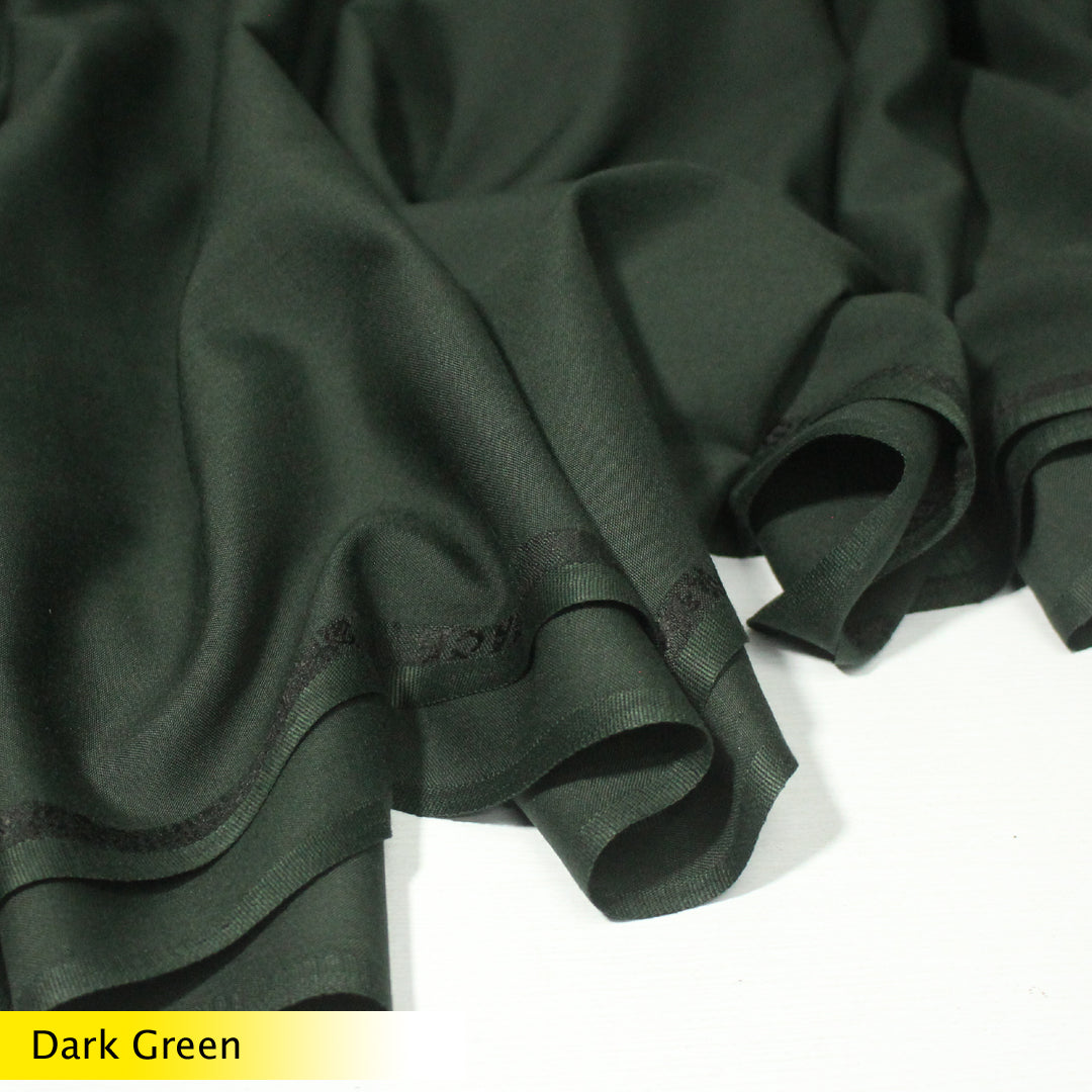 Dark Green color Boski wash&wear ! Premium Quality Fabric For Men