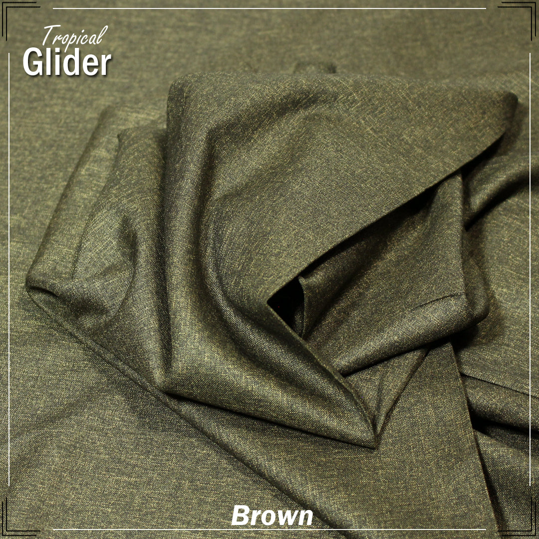 Brown Tropical Glider Unstitch Fabric for Men